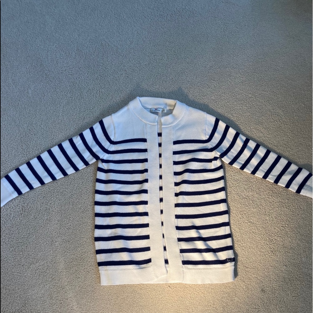Girls Striped Vineyard Vines Cardigan